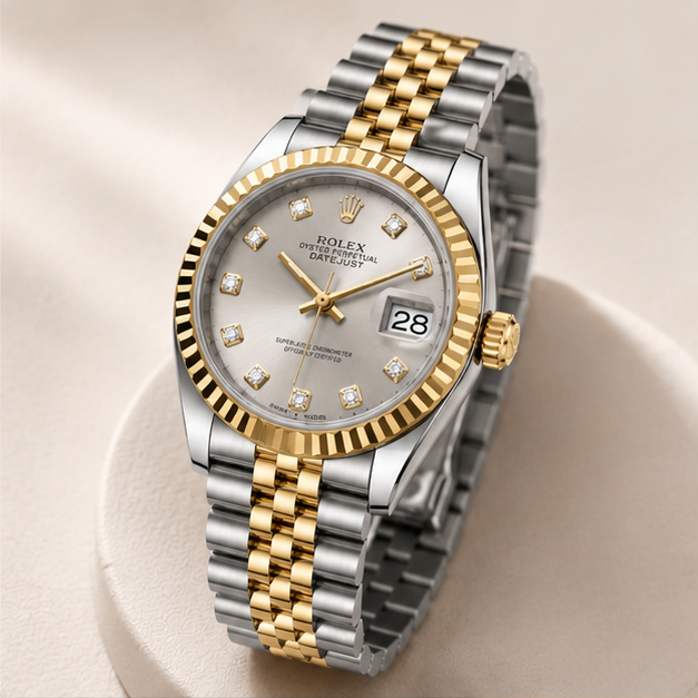 Rolex presidente prata