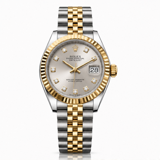 Rolex presidente prata
